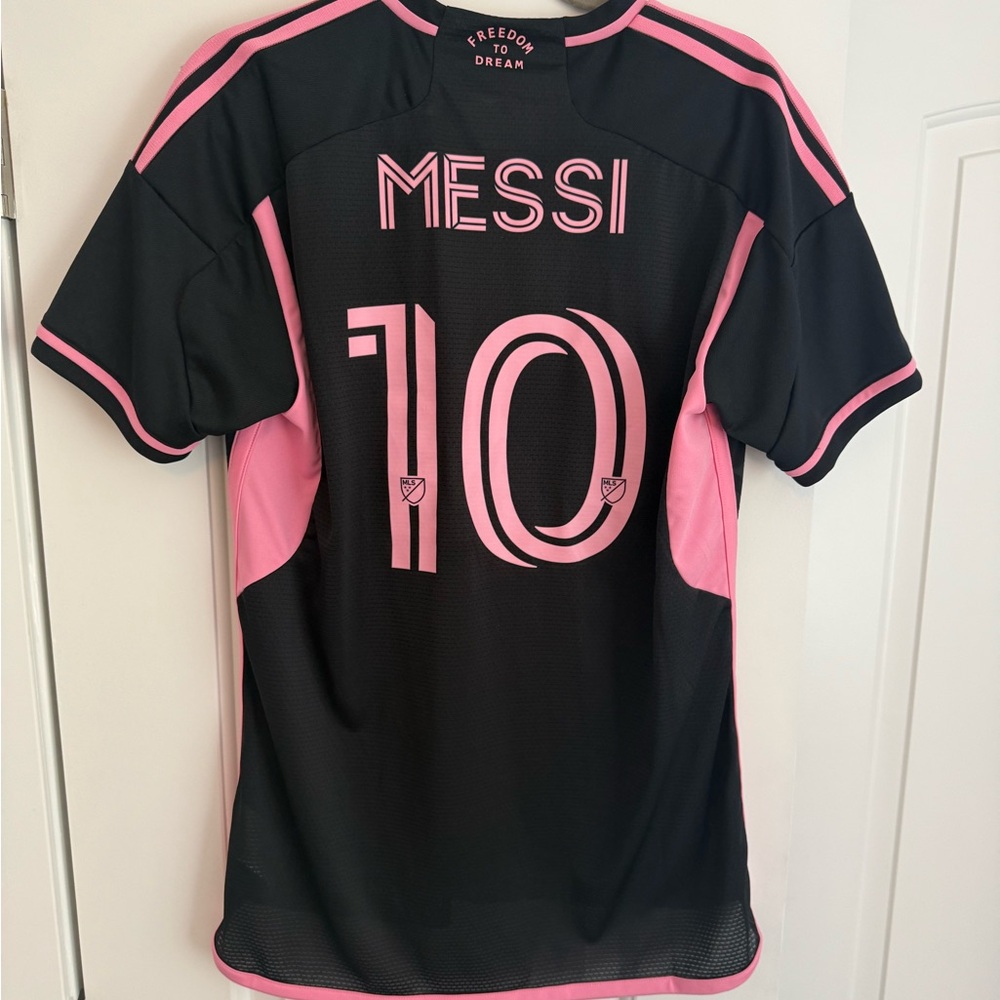 Messi Inter Miami Adidas Authentic Jersey - Black and Pink - Size M - NWT